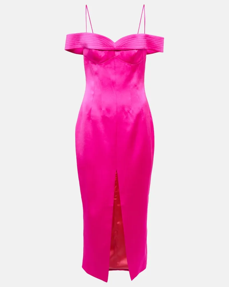 RASARIO Midikleid aus Satin Rosa