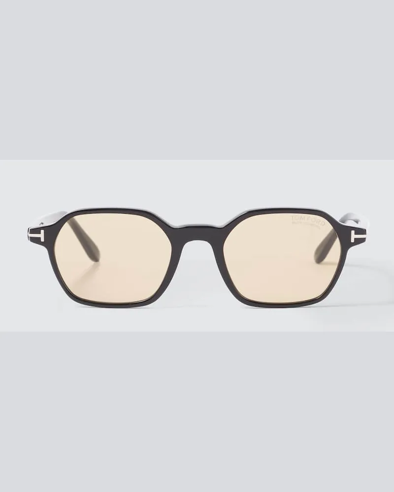 Tom Ford Eckige Sonnenbrille Joey Schwarz