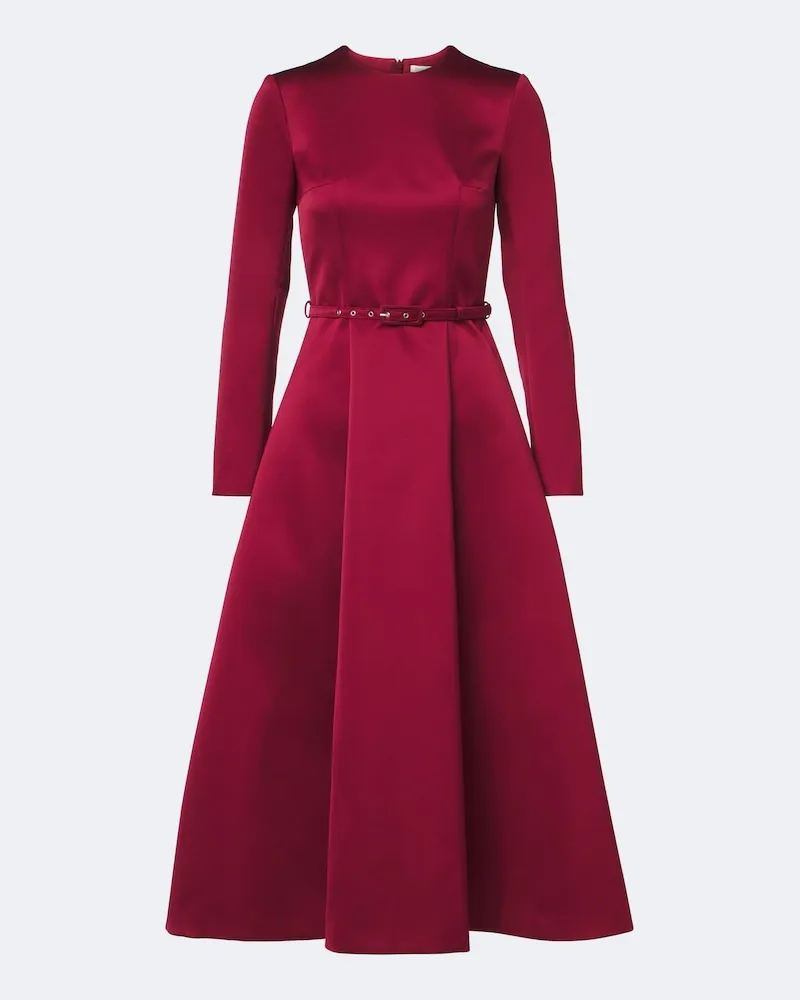 EMILIA WICKSTEAD Midikleid Capucine aus Satin Rot