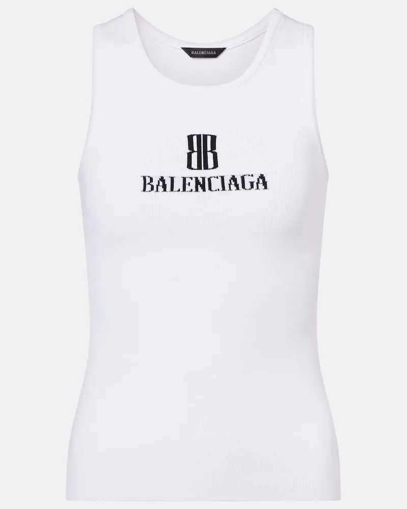 Balenciaga Top Nano BB Weiß