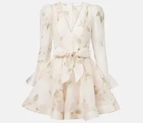 Minikleid Balance aus Leinen und Seide