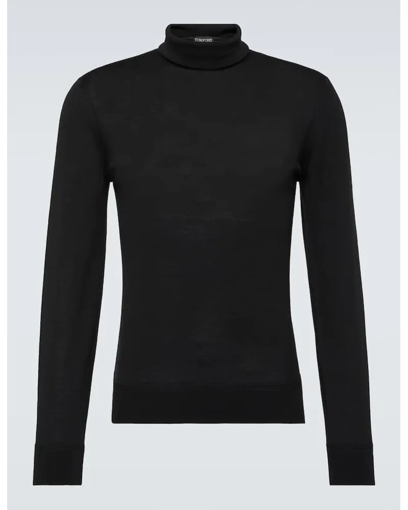 Tom Ford Rollkragenpullover aus Wolle Schwarz