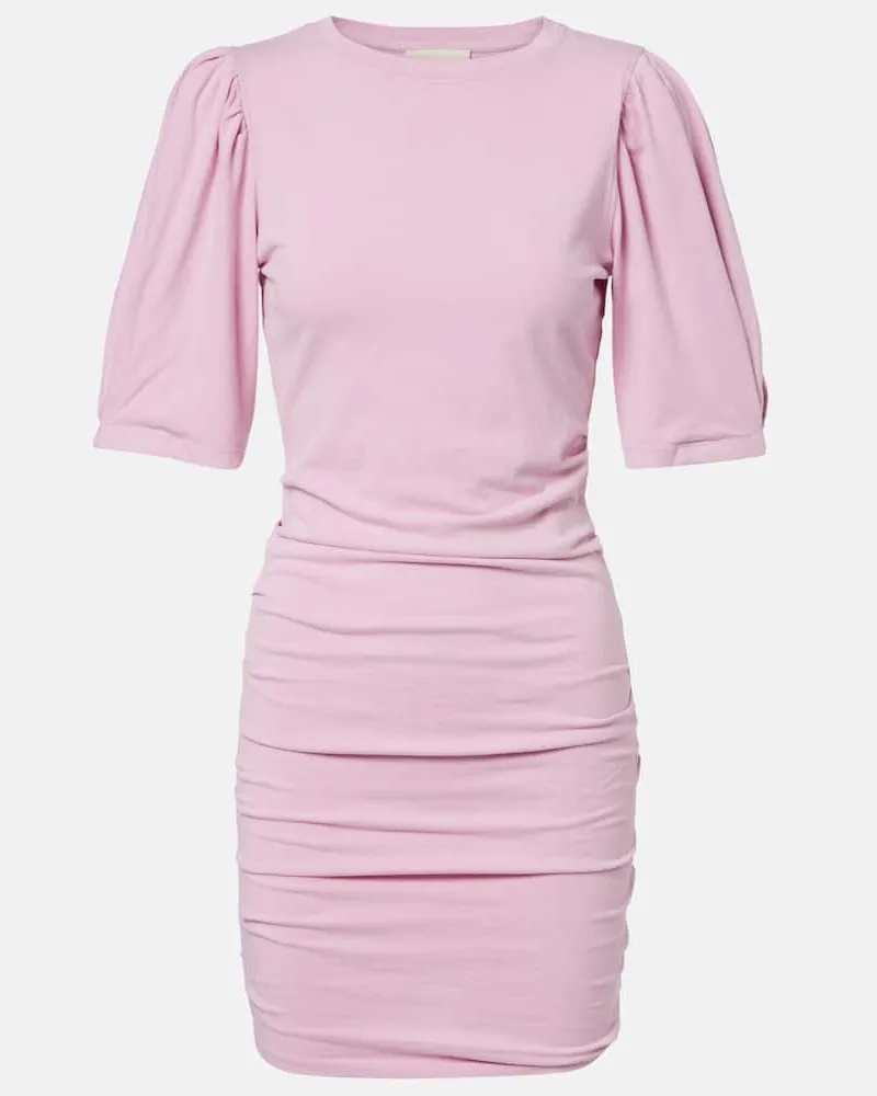 Isabel Marant Minikleid Mylda aus Baumwoll-Jersey Rosa