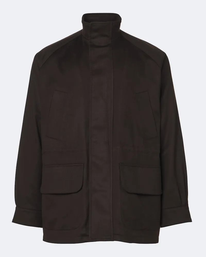 Stoffa Stòffa Jacke aus Kaschmir Braun