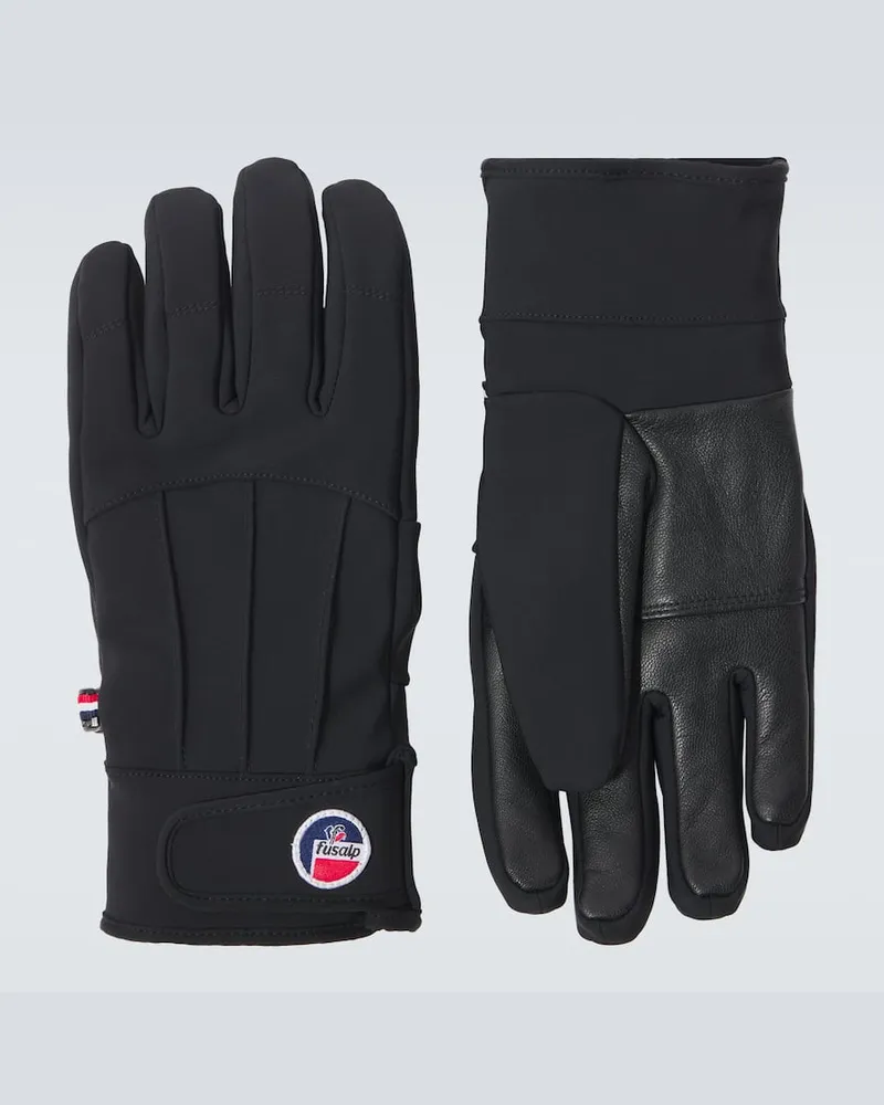FUSALP Skihandschuhe Glacier mit Leder Schwarz