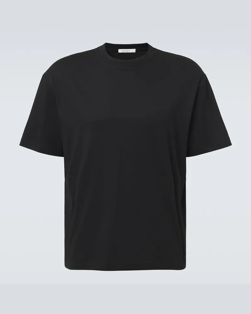 The Row T-Shirt Madoc aus Baumwoll-Jersey Schwarz