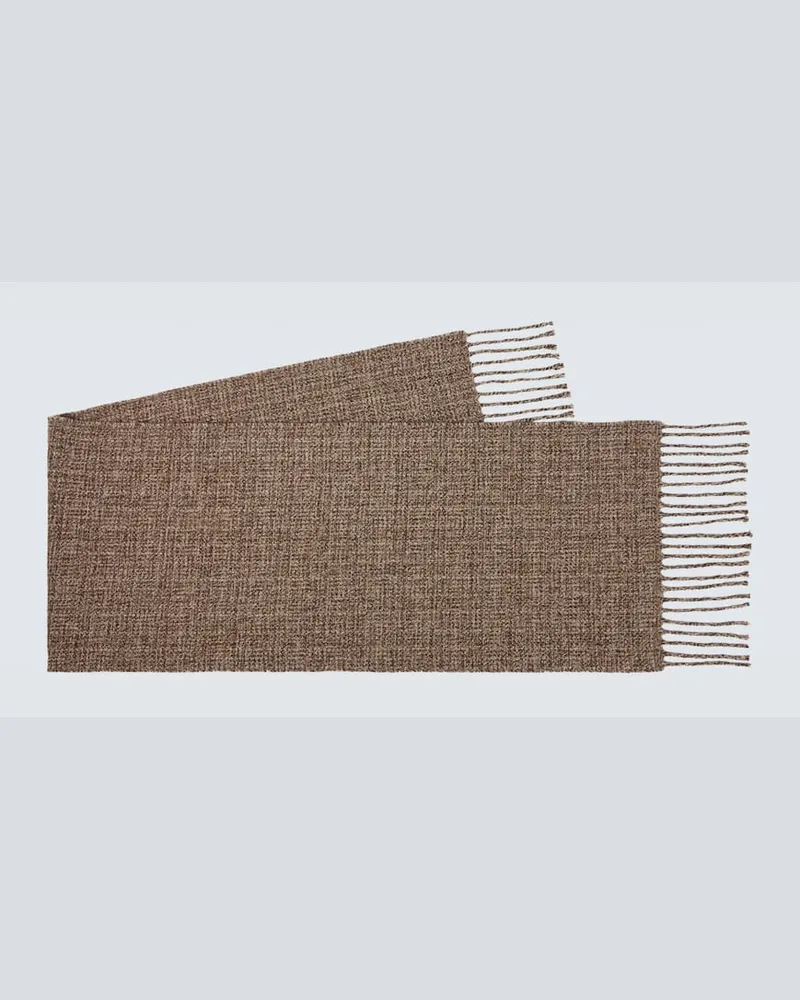 Loro Piana Schal aus Kaschmir Braun