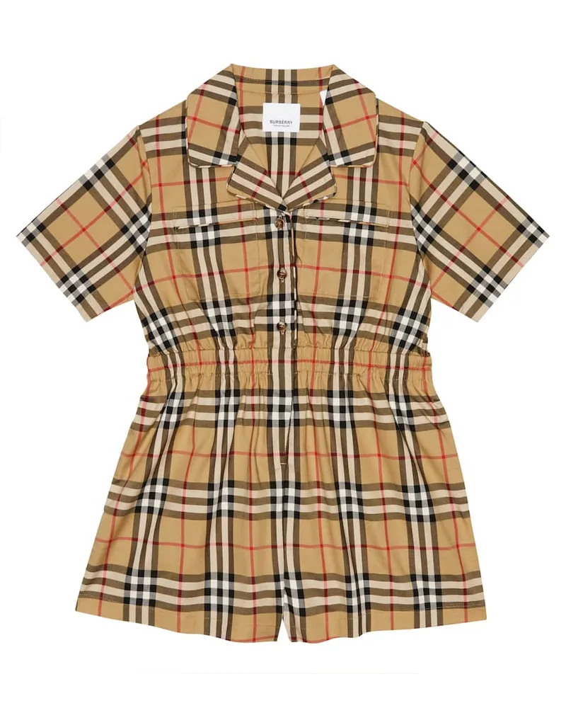 Burberry Spieler Vintage Check aus einem Baumwollgemisch Beige