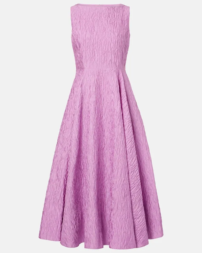 Roksanda Ilincic Midikleid Tera aus Cloqué Pink
