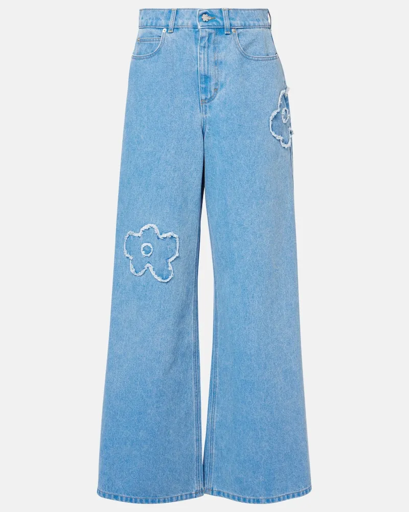 Marni Wide-Leg Jeans Blau