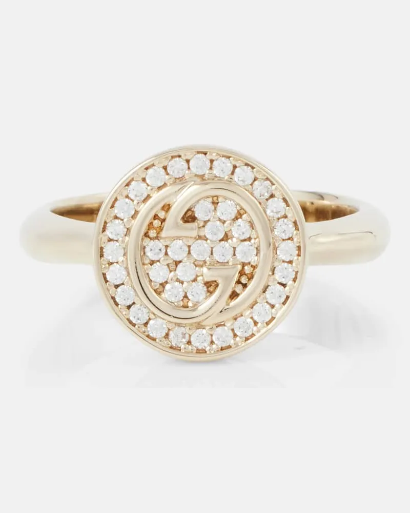 Gucci Ring Gucci Blondie mit Kristallen Gold