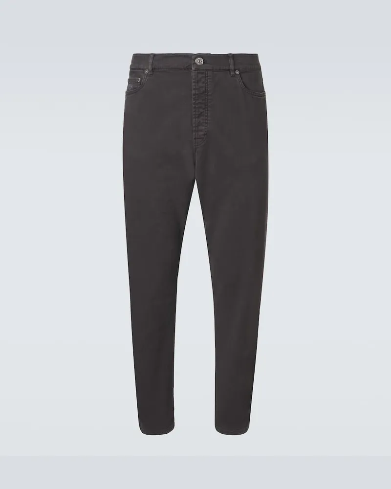 Brunello Cucinelli Mid-Rise Straight Jeans Braun