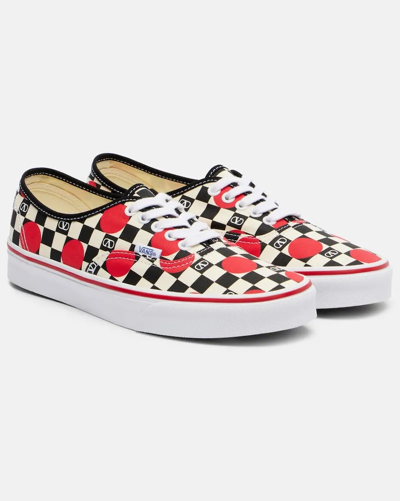 Valentino Garavani und Vans Sneakers VLogo aus Canvas Multicolor