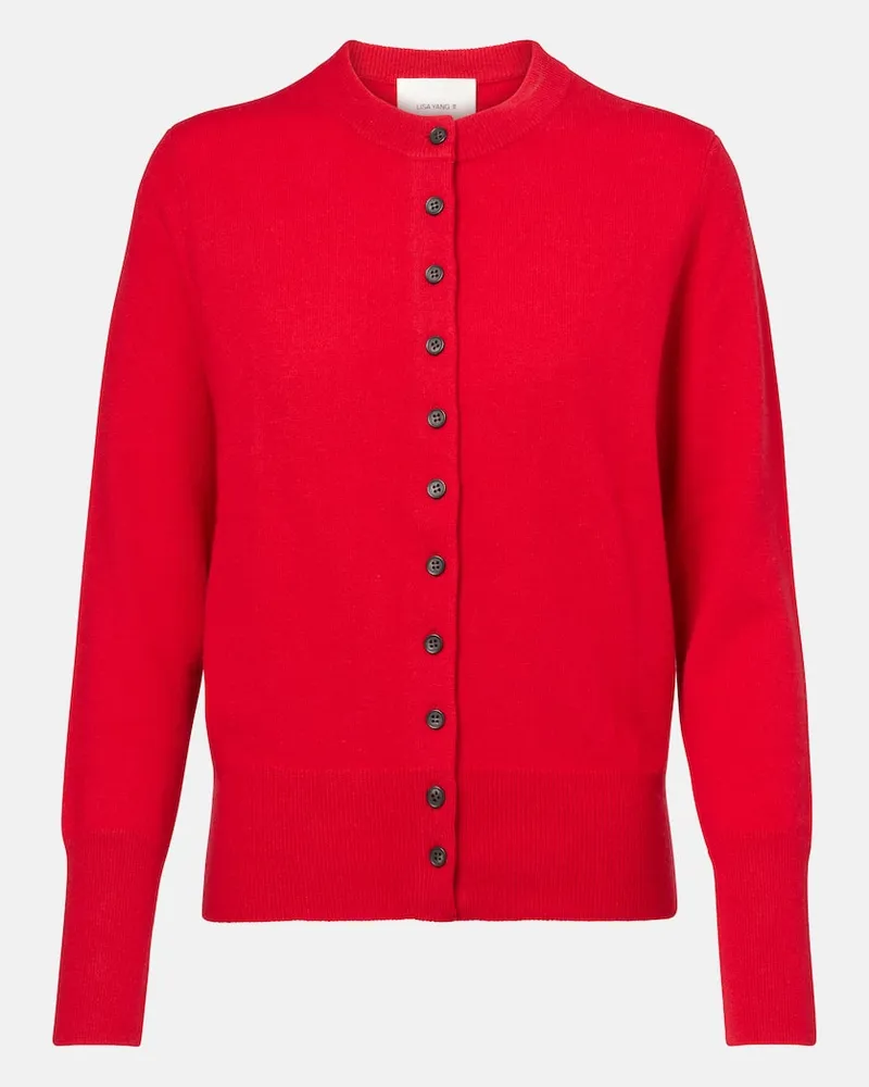 Lisa Yang Cardigan aus Kaschmir Rot