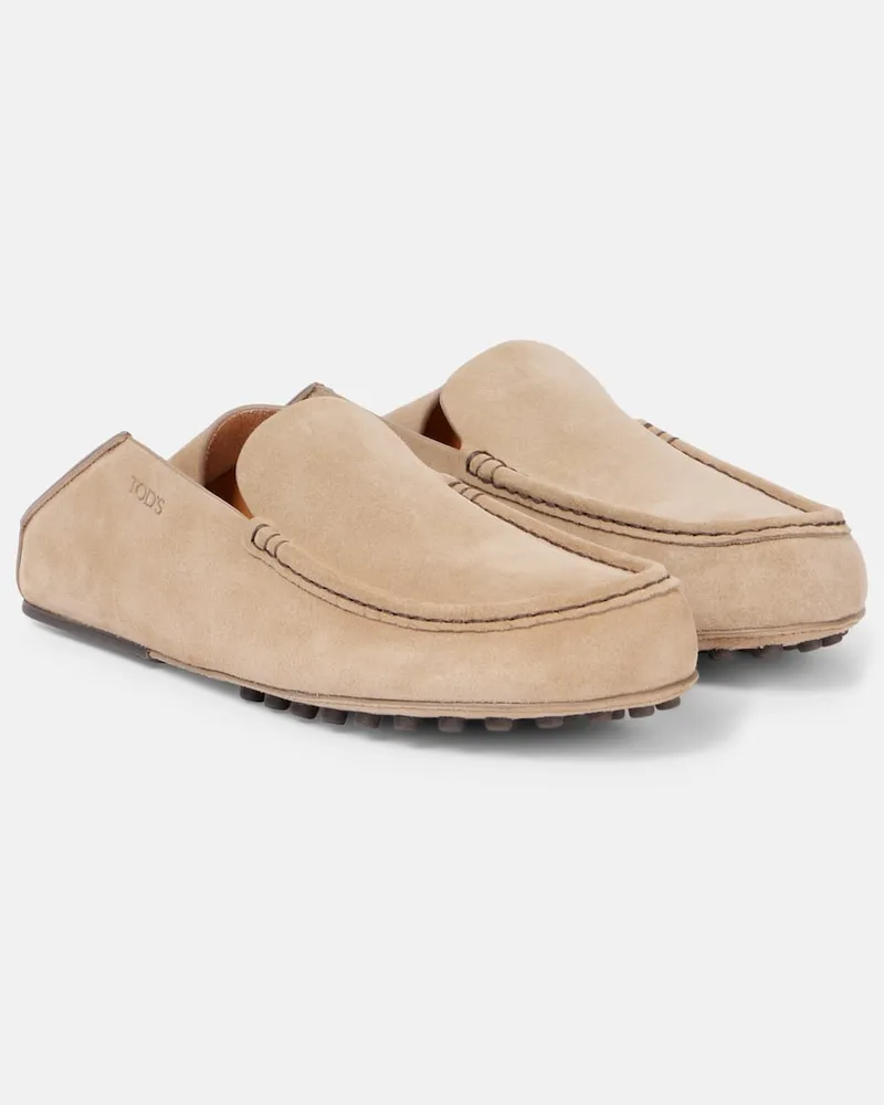 TOD'S Mokassins aus Veloursleder Beige