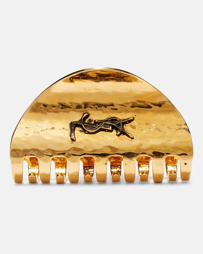 Saint Laurent Haarspange Cassandre Gold