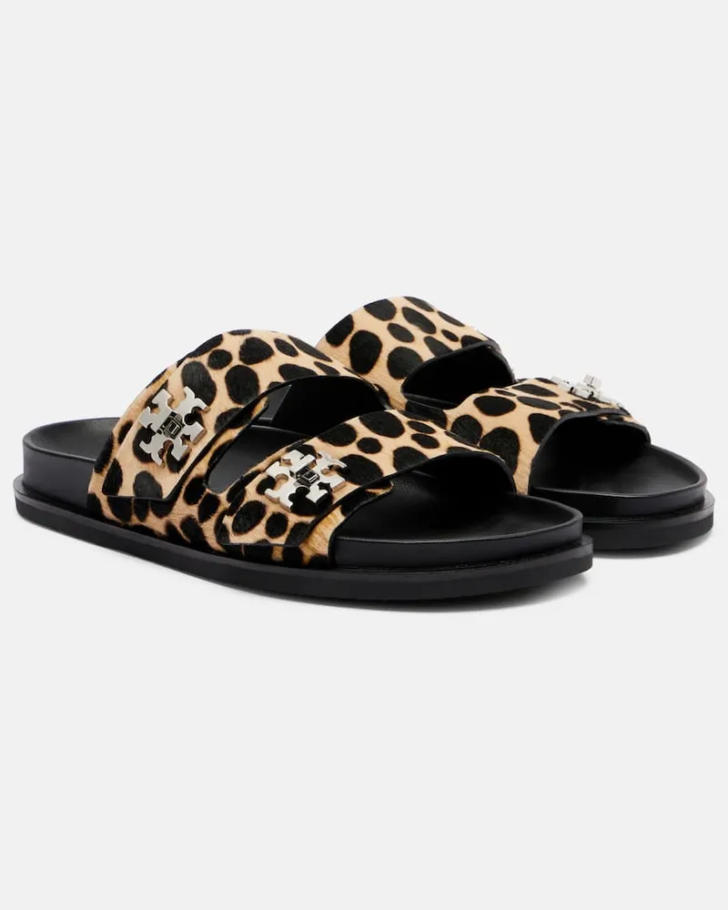 Tory Burch Sandalen T Lock aus Kalbshaar Schwarz