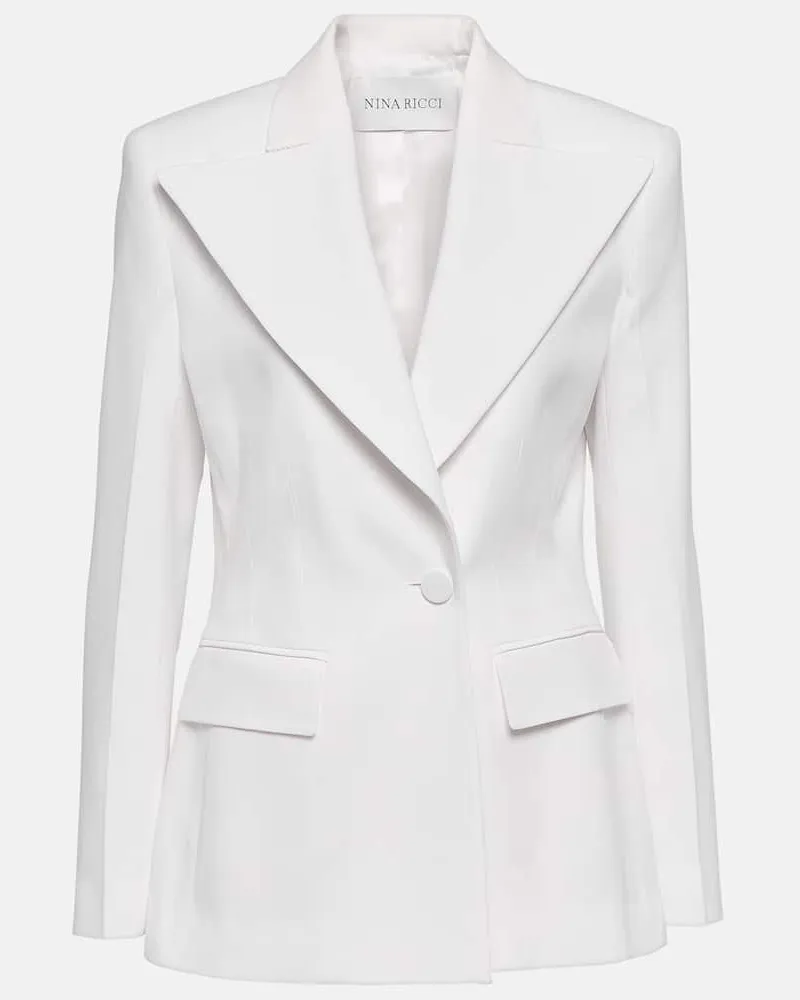 Nina Ricci Blazer aus Cady Neutral