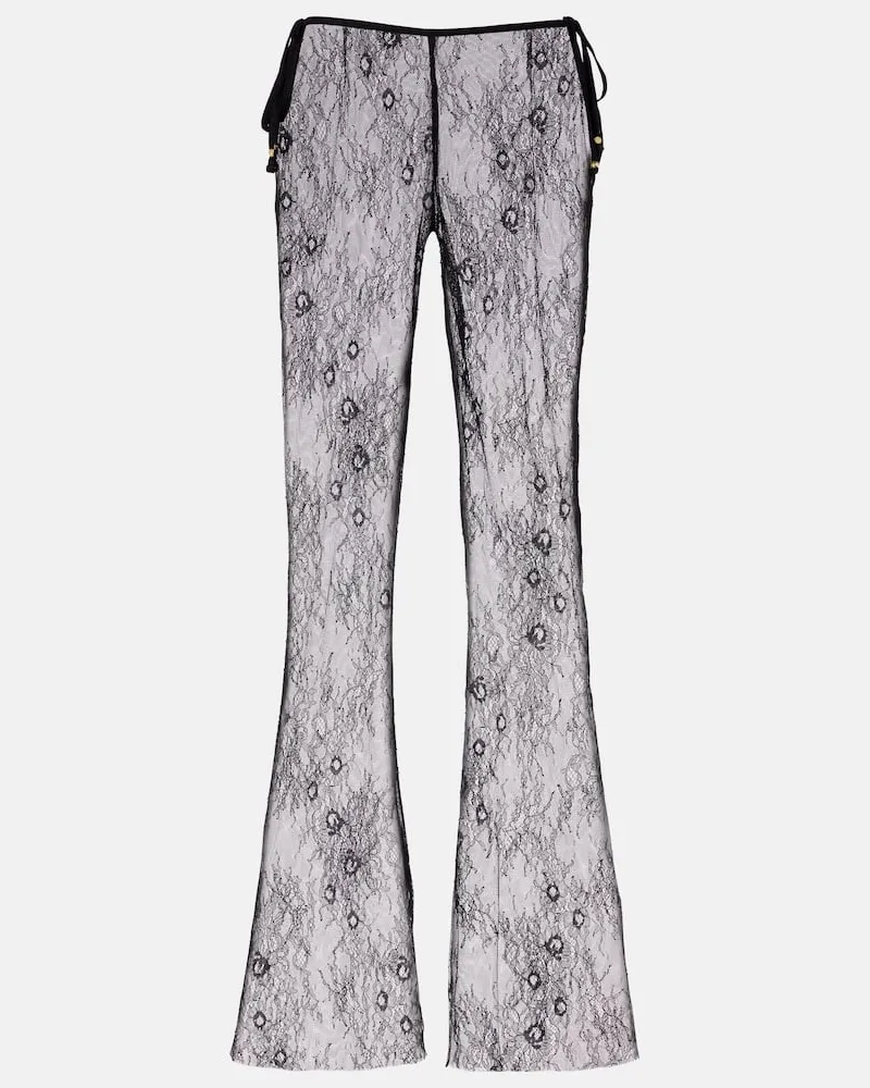 BANANHOT Weite Hose Allen aus Spitze Schwarz