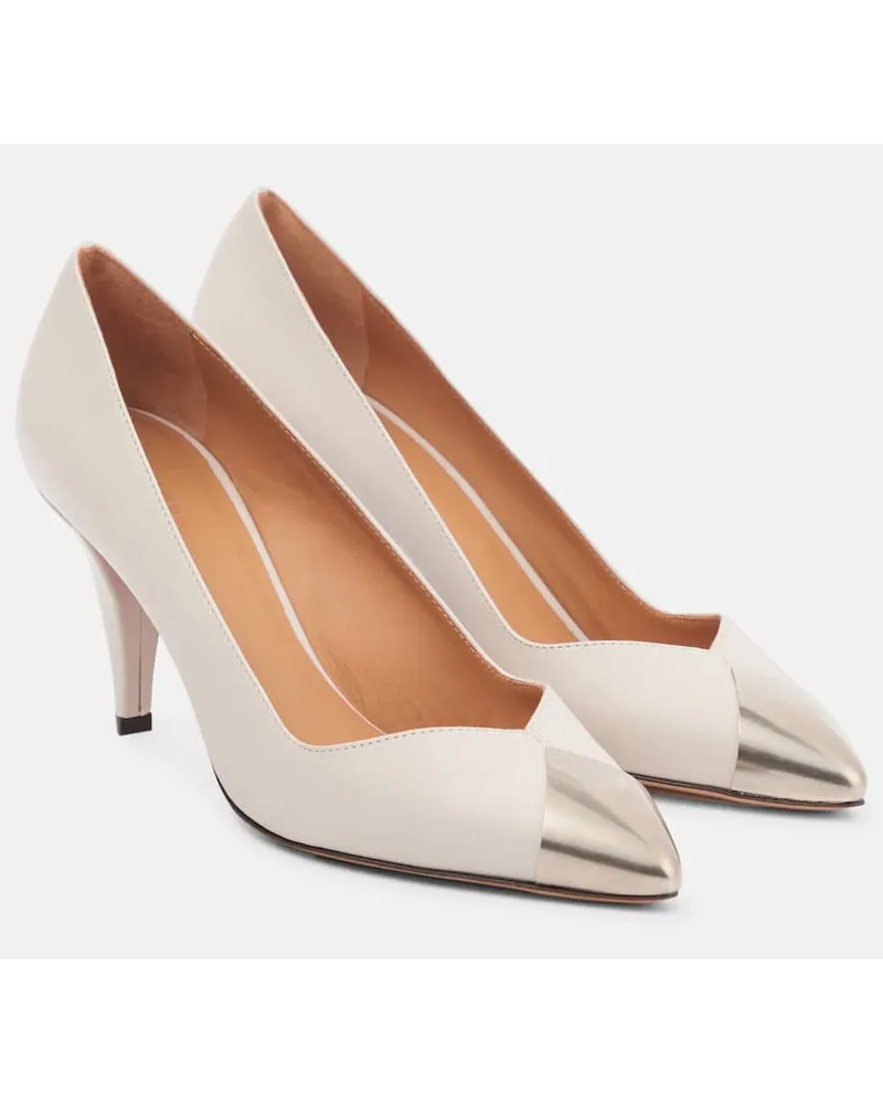 Isabel Marant Pumps Palda aus Leder Weiss