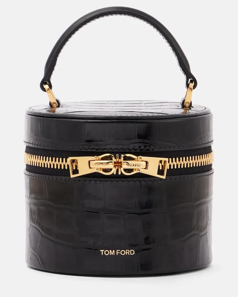 Tom Ford Schultertasche Audrey Mini aus Leder Schwarz