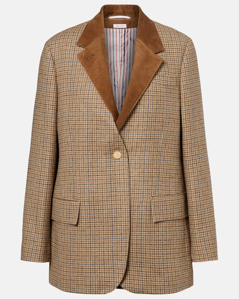 Thom Browne Blazer Gunclub aus Wolle Multicolor