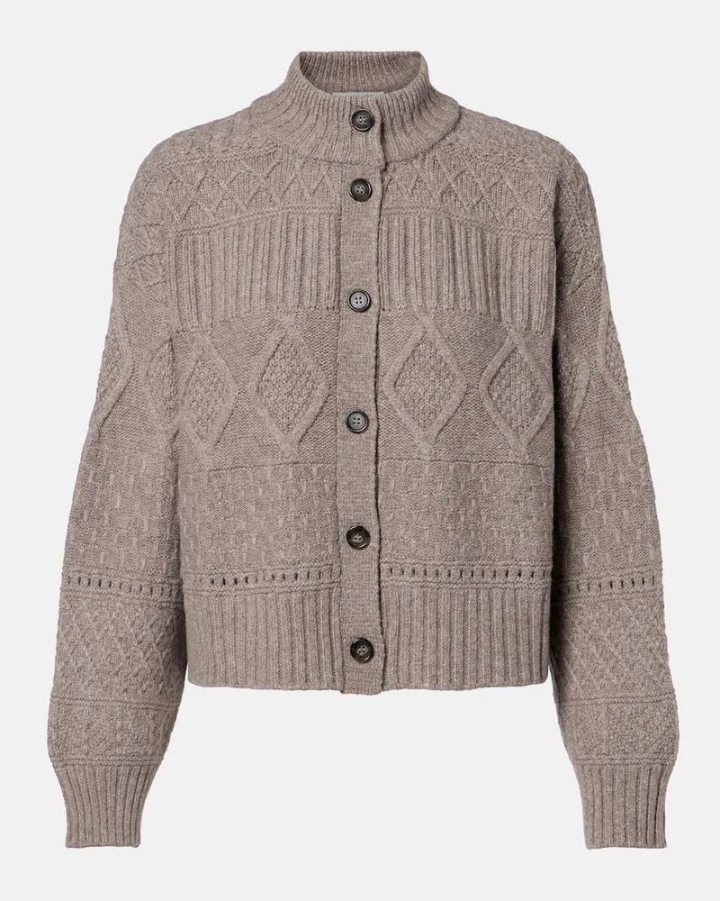Altuzarra Cardigan Amory aus einem Wollgemisch Grau