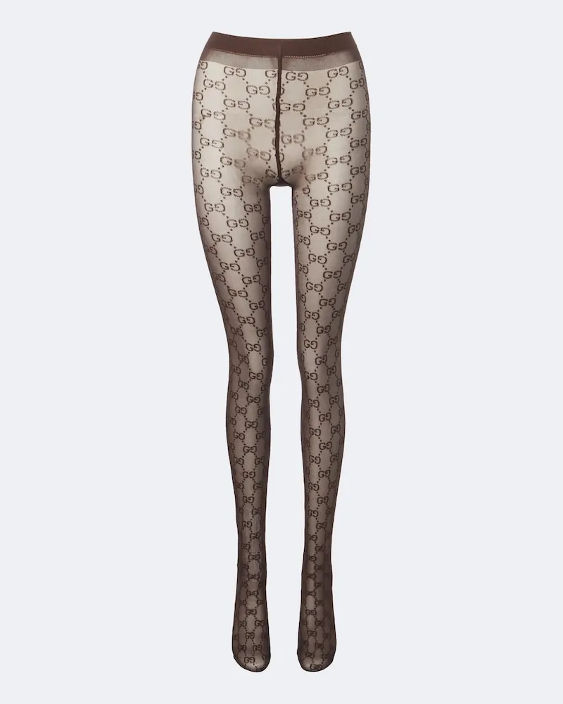 Gucci Strumpfhose GG Braun