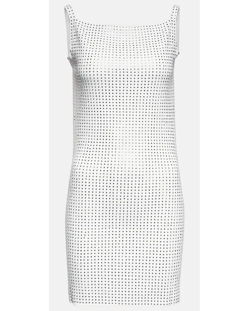 Aya Muse Verziertes Minikleid Pelina Weiss