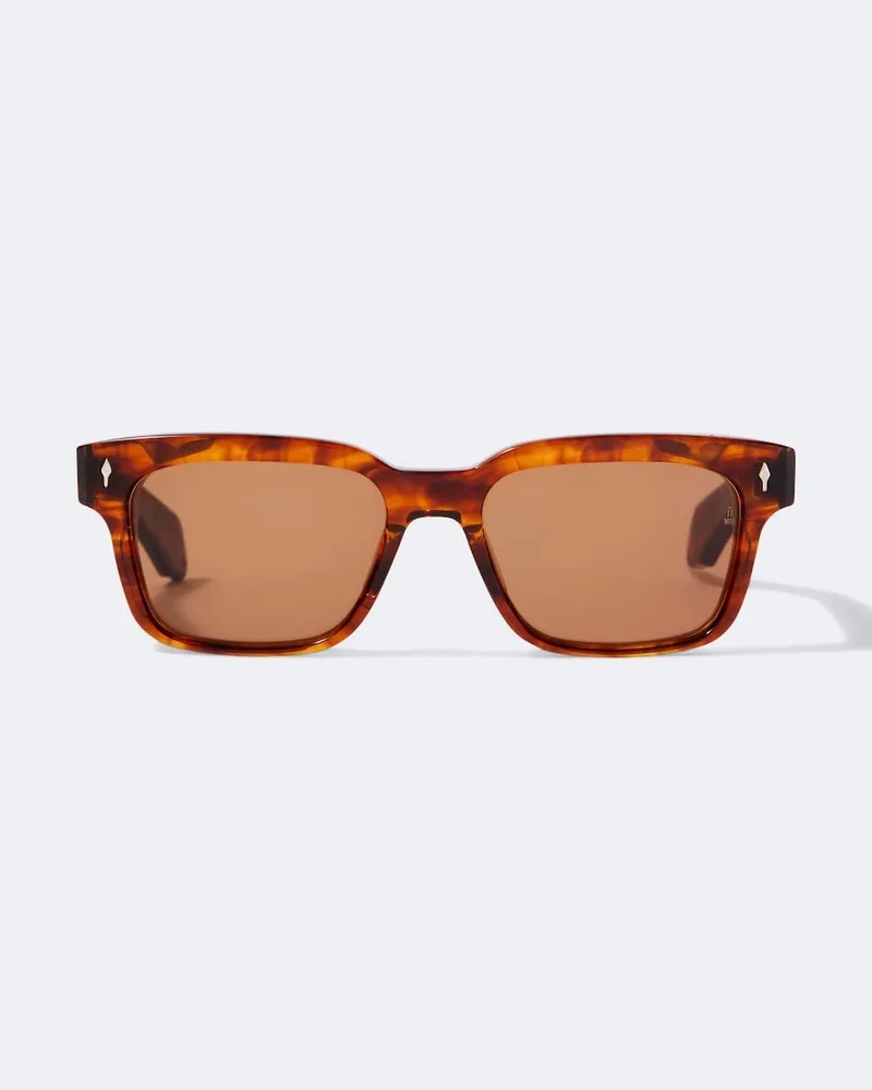Jacques Marie Mage Eckige Sonnenbrille Molino 55 Braun