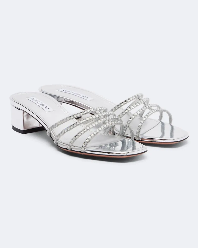 Aquazzura Sandalen Sensation aus Leder Silber