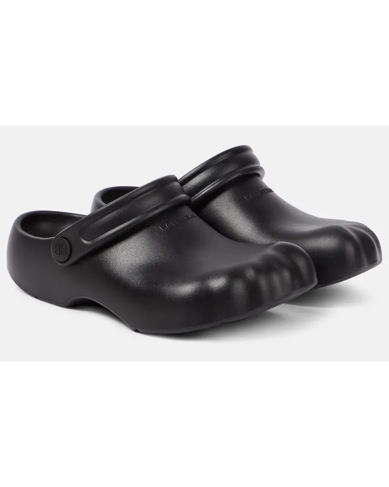 Balenciaga Slippers Sunday Schwarz