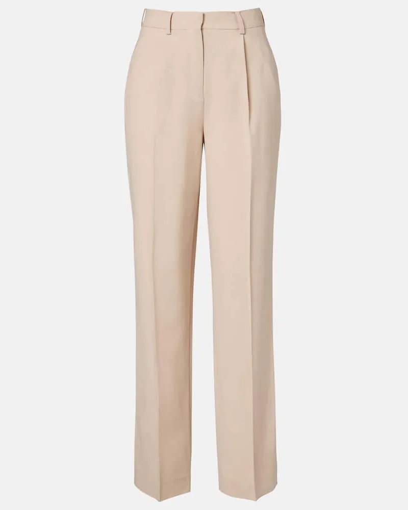 Aya Muse High-Rise-Hose Soli Beige