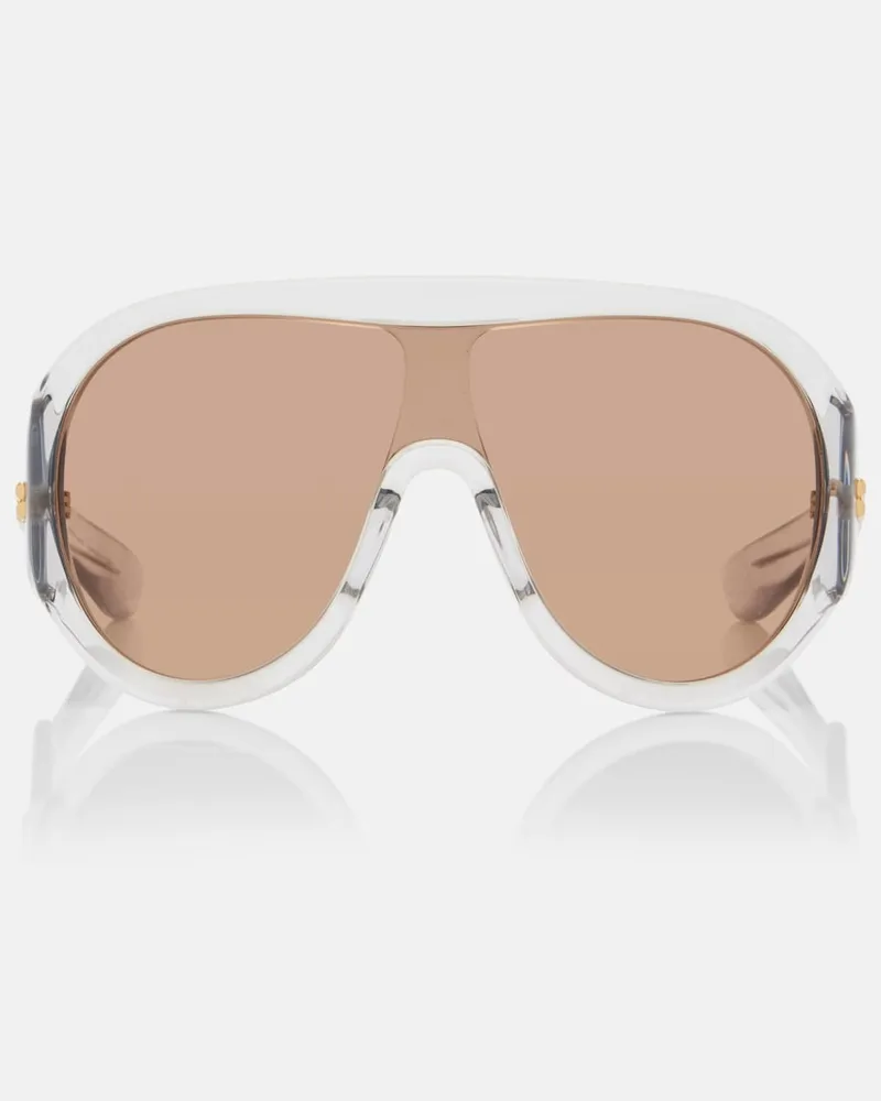 Bottega Veneta Sonnenbrille Mask Grau