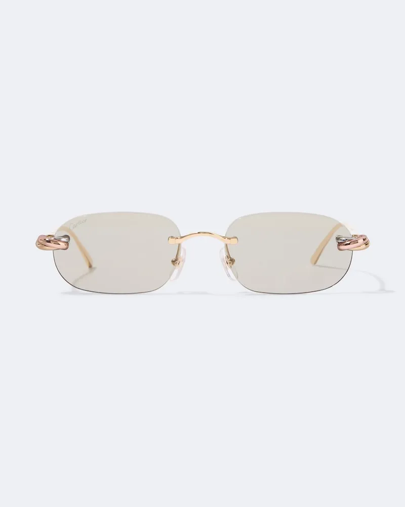 Cartier Ovale Sonnenbrille Trinity De Cartier Gold
