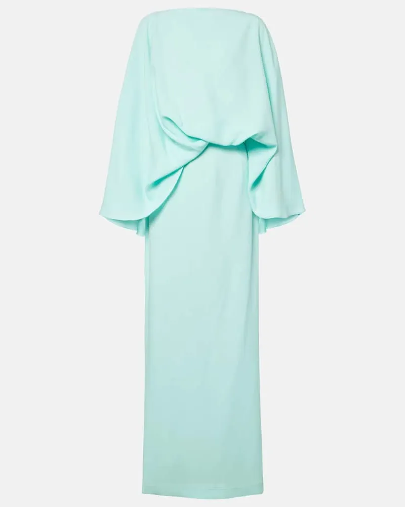 Taller Marmo Robe La Maddalena aus Crêpe-Cady Blau