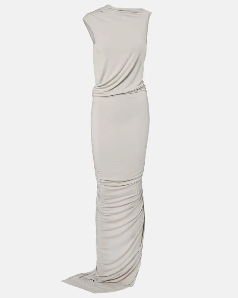 Rick Owens Robe Eva aus Jersey Grau