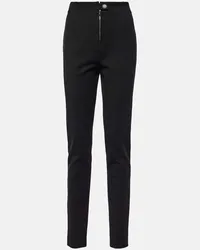 Alaïa Alaia High-Rise Leggings aus Gabardine Schwarz