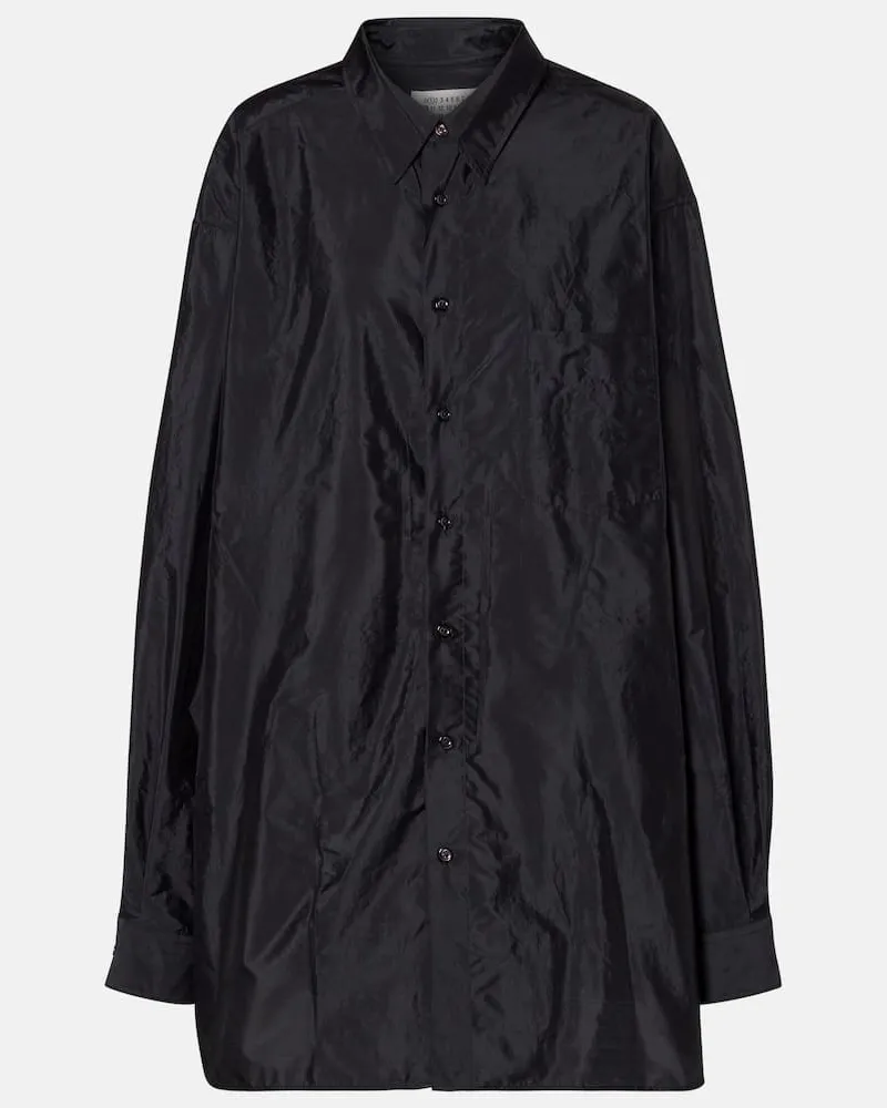 Maison Margiela Oversize-Hemd Schwarz