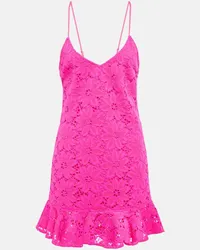 ROTATE Birger Christensen Minikleid aus Spitze Pink