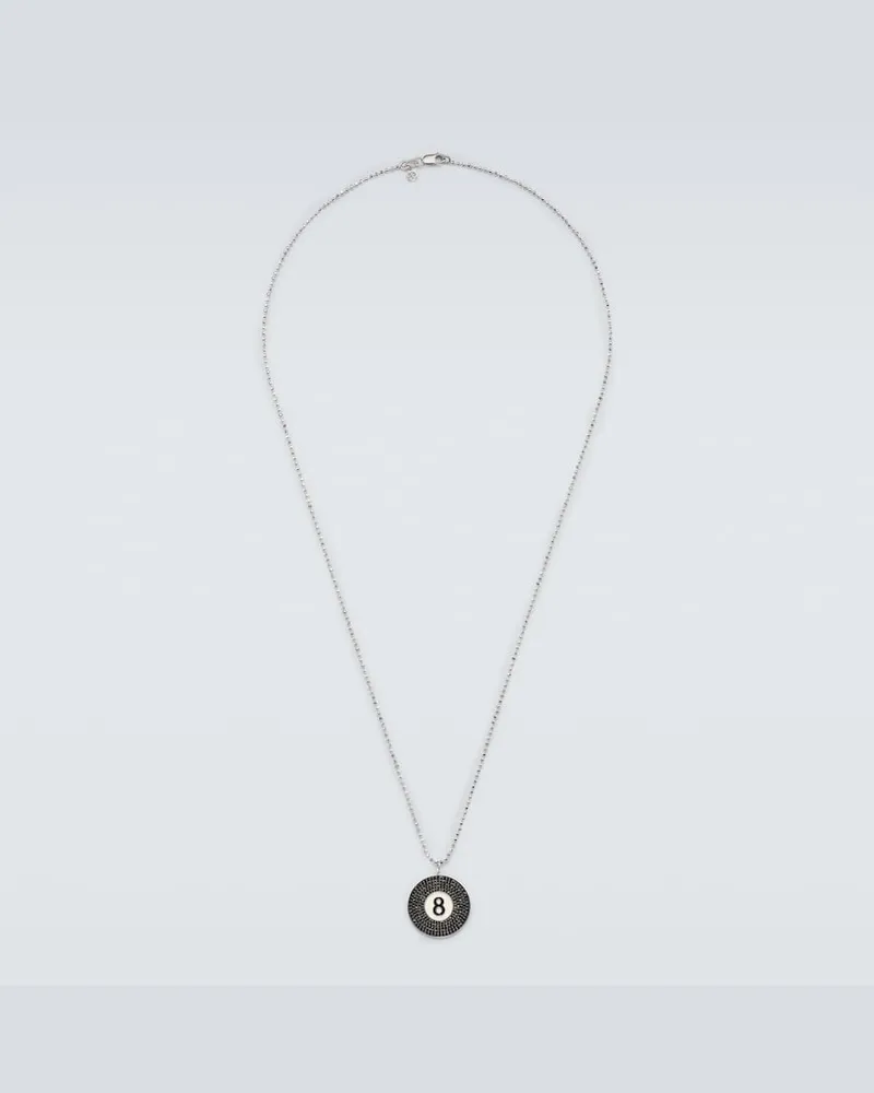 Sydney Evan Halskette aus 14kt Weißgold mit Diamanten Silber