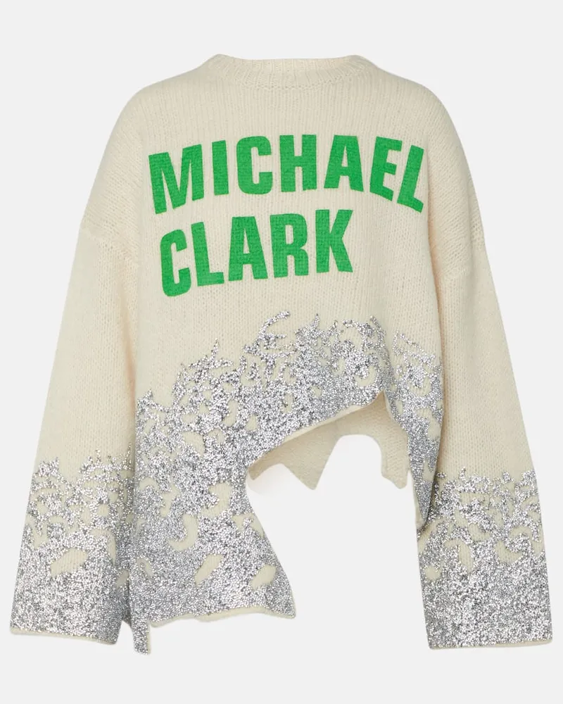 J.W.Anderson X Michael Clark Pullover aus Wolle und Alpakawolle Weiß