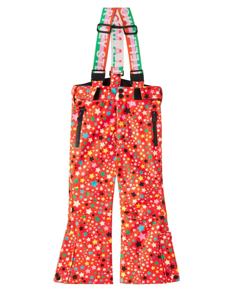 Stella McCartney Kids Bedruckter Ski-Overall Stars Rot