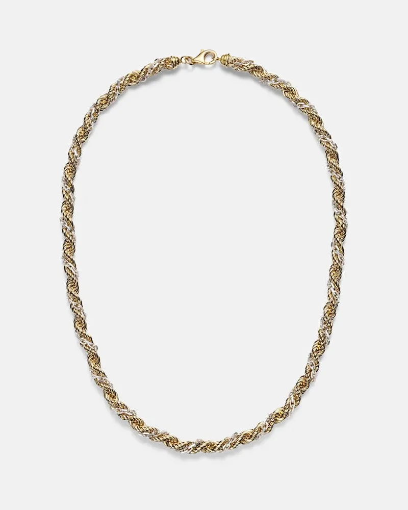 Yvonne Léon Yvonne Léon Halskette Corde Torsade aus 18kt Gelb- und Weißgold (750/1000 Gold