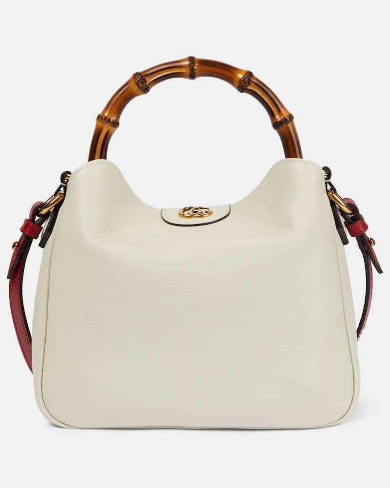 Gucci Schultertasche Gucci Diana Small aus Leder Weiß