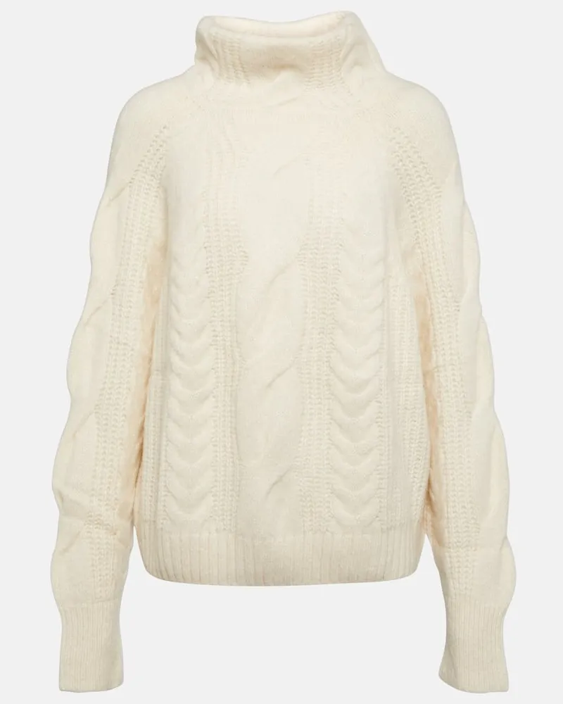 Jardin des Orangers Rollkragenpullover aus Kaschmir Weiß