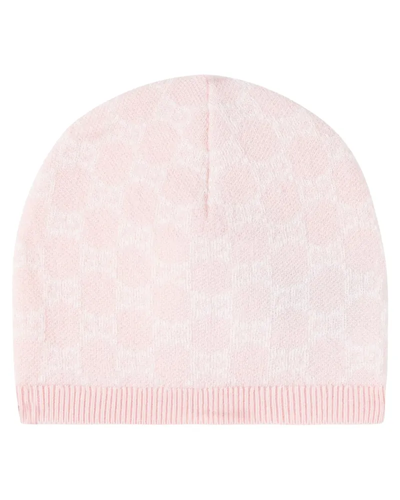 Gucci Baby Mütze aus Wolle Rosa