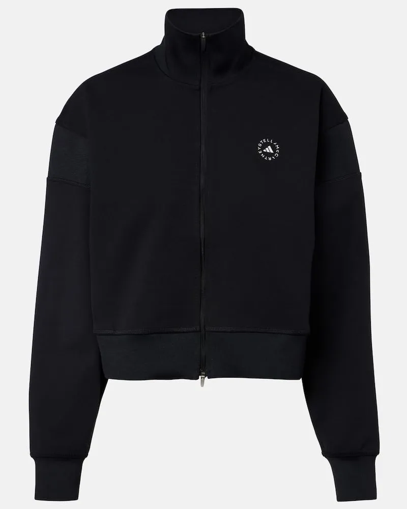 adidas Cropped-Trainingsjacke Schwarz