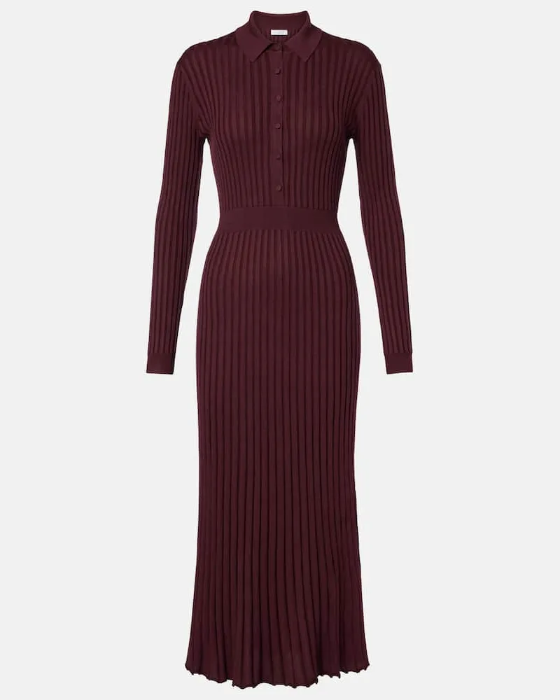 Gabriela Hearst Maxikleid Ardor aus Kaschmir und Seide Burgund