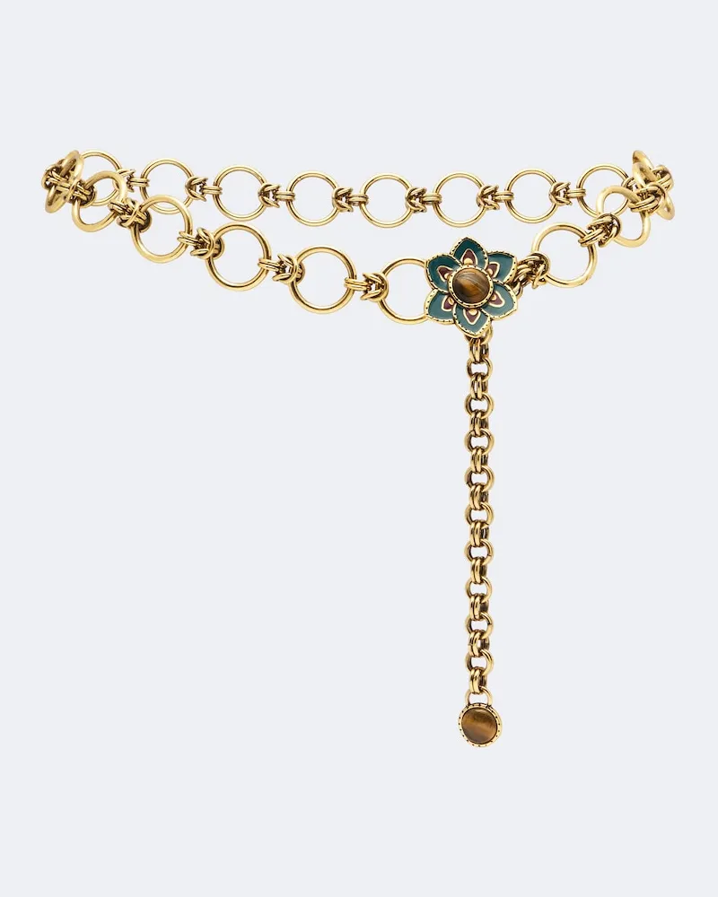 Etro Verzierter Kettengürtel Gold